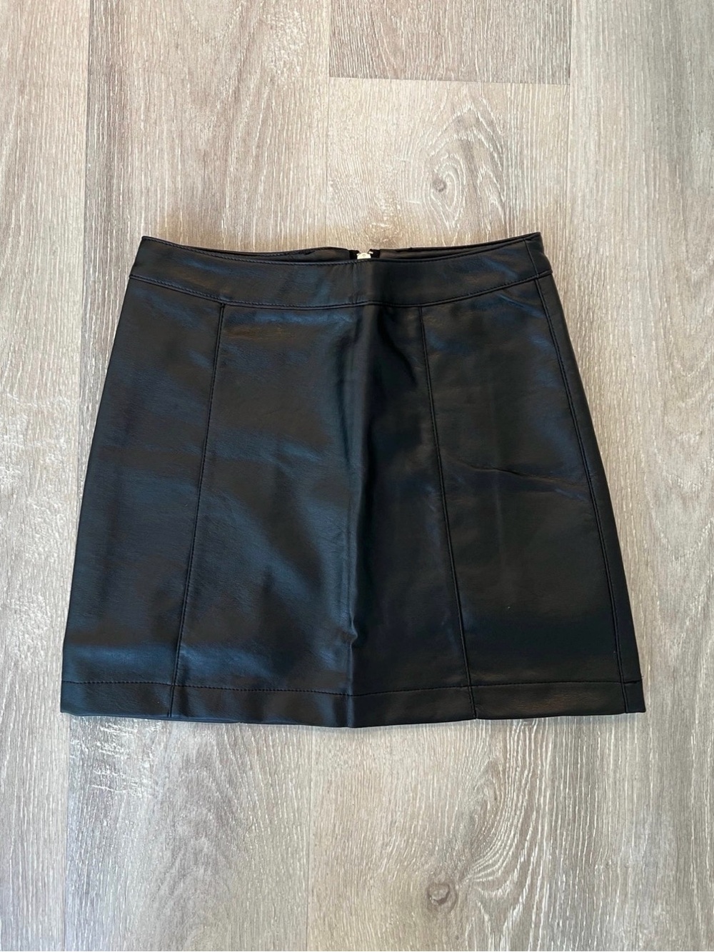 Forever 21 Black Faux Leather Mini Skirt